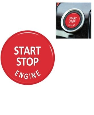 BMW E60 E70 E71 E83 E84 E87 E90 Start Stop Mygtuko apdaila (Raudona)